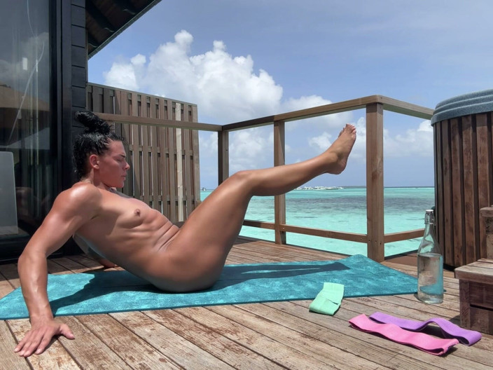Temptress Lexa: Island Girl Nude Outdoor Workout &amp; Yoga!