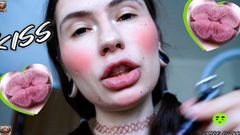 Sensual Wet Choco Kiss +spit Fetish