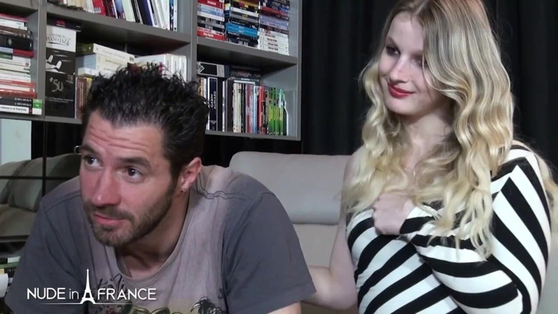 Nude in France: Exclusive: 1st time for this pretty teen blonde lingerie model getting...