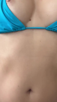 Lotion on Tight Body and Tits in a Bikini