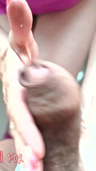 Submissive and Dominant Blonde Axell Serves a Big Handsome Man's Dick. Cock Fetish. Fuck Rings Handjob.