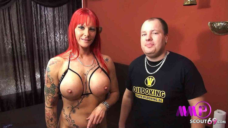 Full porn collection: ドイツの赤毛MILFジュリア排他的にラフMMF三人組