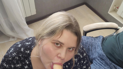 Peach Desert: Cuckold watches his slut wife