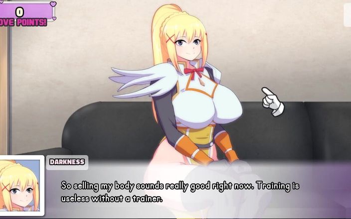 Visual Novel Collect LoveSkySan: Waifuhub - bagian 22 - sesi wawancara seks kegelapan konosuba oleh loveskysanhentai