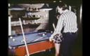 Vintage megastore: Cute Vintage Teen Playing Billiard Hard Banged by Horny Cock