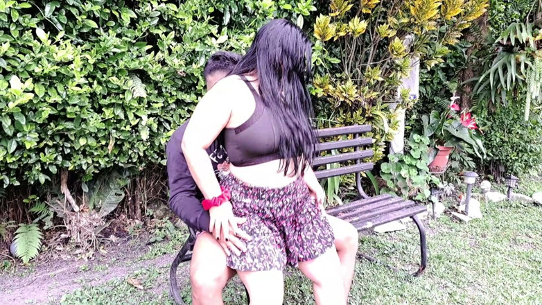 Jocelyn: Mature Big Ass Rides My Cock in the Park