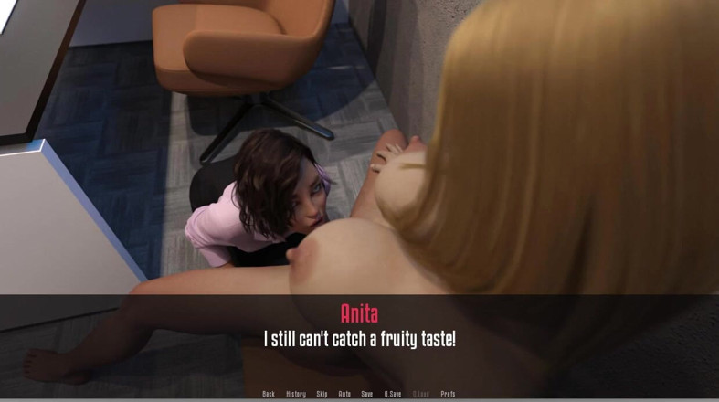 XXX Games Bunk: Anita's Internship - Gameplay - Roleplay - Lesbian - Fake Tits and Ass Tested...