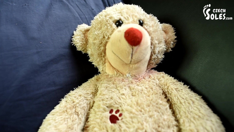 Czech Soles - foot fetish content: Foot and Trampling Powerless Teddy Bear