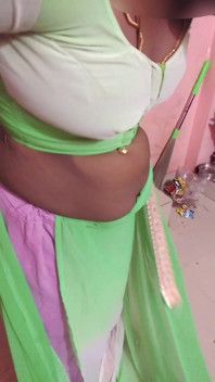 Desi Tamil Slut Wife Renu No Bra Blouse & No Panty Petticoat Saree Tease for Secret Lover! Indianhotwifex
