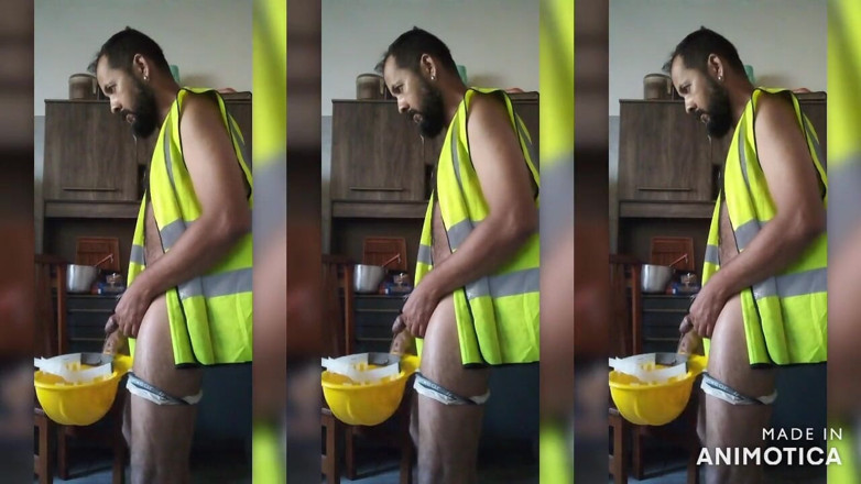 Stink HairyMale: Piss pleasure solo