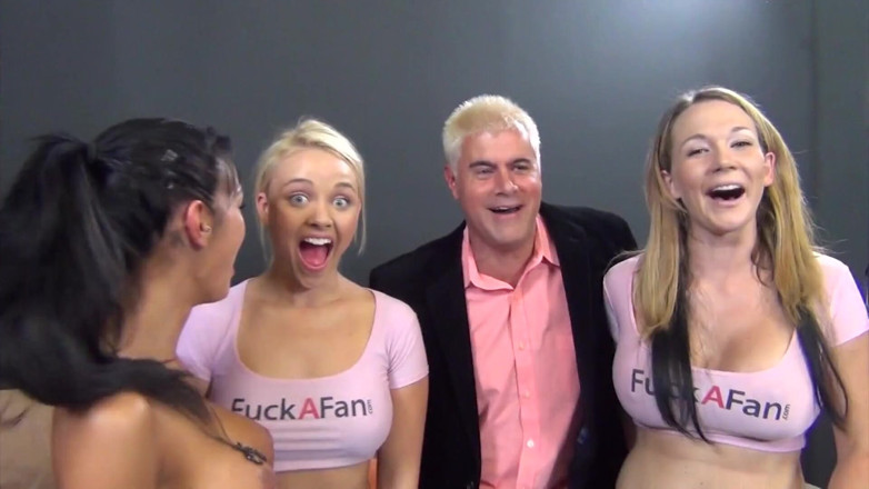 Fuck a Fan: Young fan fucks Angelina Valentine, Alexis Monroe &amp; Nikki Sexx