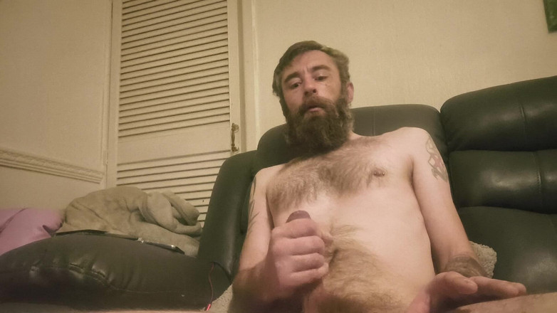 Smoking stoker: Honění mého velkého čůráka, ochutnávka precum a výstřik