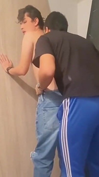 Cruising Young Gay Meets Curious Straight Guy in Abandoned Basement to Fuck Hard Bareback Leaves His Ass Open Creampie