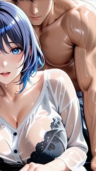 Noxa the Soaked Office Slut Harem Girl Rainy Rooftop Guardrail Doggy Cowgirl Facial 4k