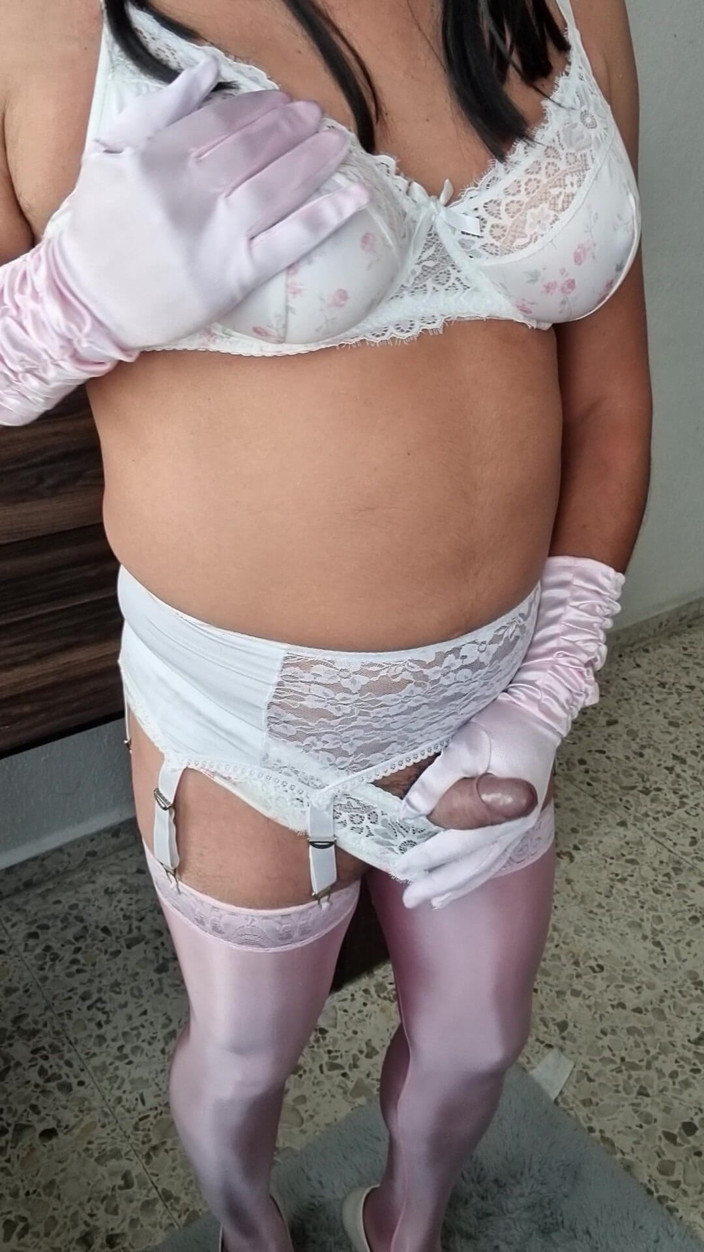 My panties: I Feel Sexy in Another One of My Floral Lingerie...