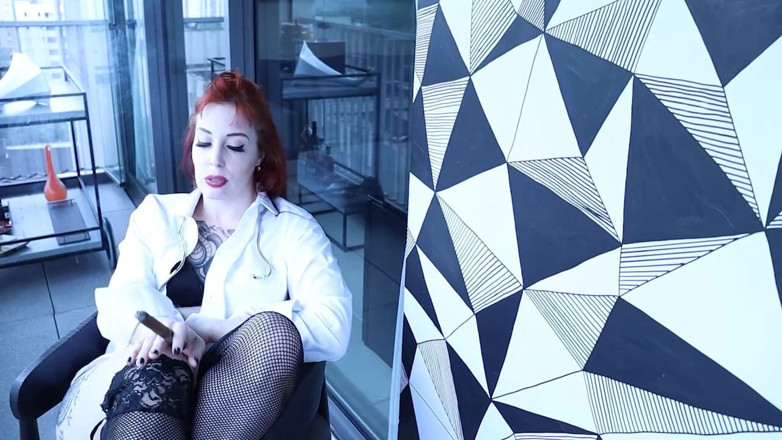Mel Fire: Cigar Obsession 1 - Classy Smoke in Lingerie