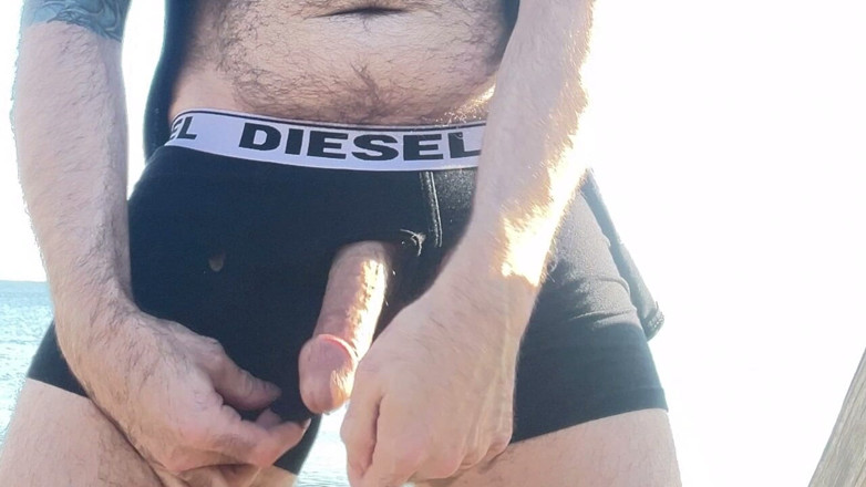 Hairy Wolfe bator: Hairy Bator Side Jerk off Expose Cock Dong Penis Dick