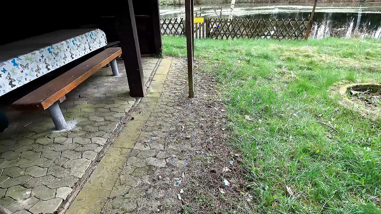 Bouncy Tits Action: Spanking-Sheath auf der Grillhütte