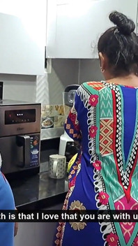Aly Sucks Boy's Cock in the Kitchen!
