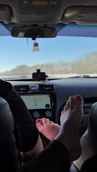 While My Husband Fell Sl Eep on a Long Journey, I Sucked the Driver