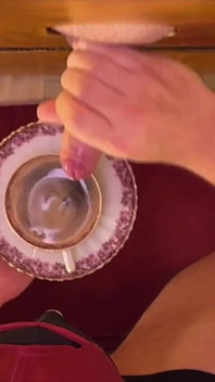 Stranger Cum Coffee: Hot Guy Sprays in - Sucker Drinks Every Drop to Start the Day