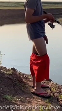 Showed a Dick to the Drivers of a Random Twink Athlete with a Big Dick Fucked on the Highway