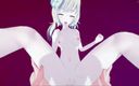 Hentai Smash: Genshin 冲击 - Lumine 被你的第一人称视角性交。射在她脸上，然后以第一人称视角操她