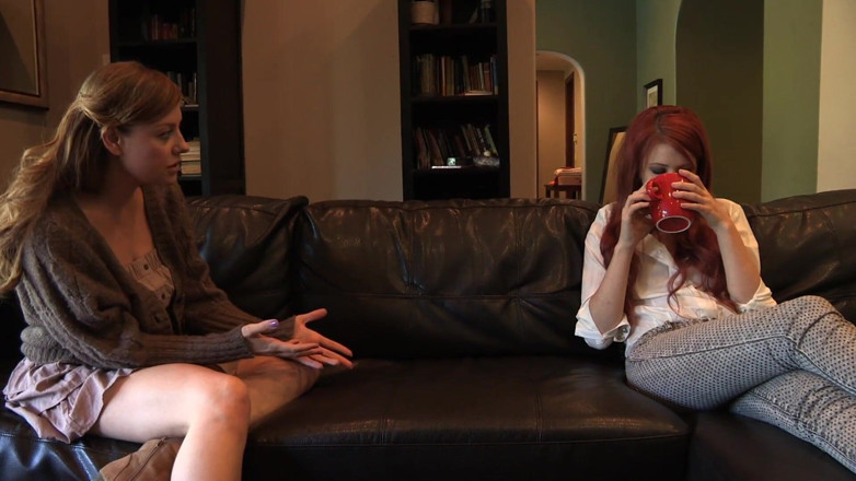 LesbianFantasies: Two ginger lesbian chicks pleasure each other hard
