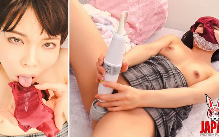 Japan Fetish Fusion: Masturbation with the Smell of Female Pantyhose by Momo Momoi