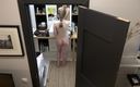 Milfs and Teens: Blonde Teen Puts on Lingerie in the Bathroom