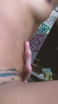 Fucking in the Street Slim Black Teen in Lingerie Gets Anal Sex in the Street
