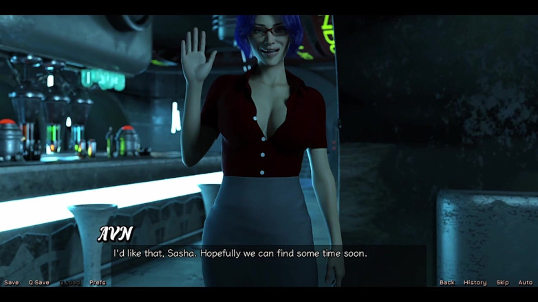 AVN Teller: Stranded in Space - Date Night with Hot Blue Haired MILF