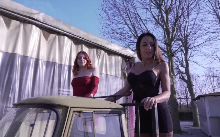 Mira Love: Behind the Scenes of Two Porn Videos, Lesbian and a...