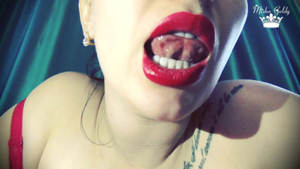 Goddess Misha Goldy: No kisses for you bitch!