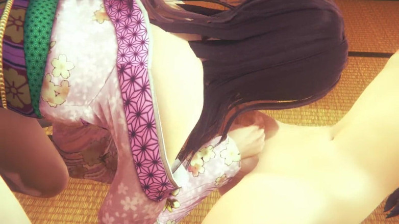 Yaoitube: Yaoi Femboy Demon Slayer - Nezuko Femboy chupa y folla en...