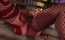 Velvixian 3D: Elf sexy își atinge pizda