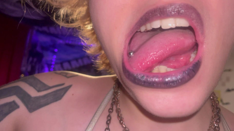 Glitterqueen1999: Usta Goth Loszka Migdałki Zęby Język