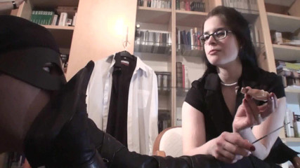 Femdom Austria: Mistress and her slave having a lunch