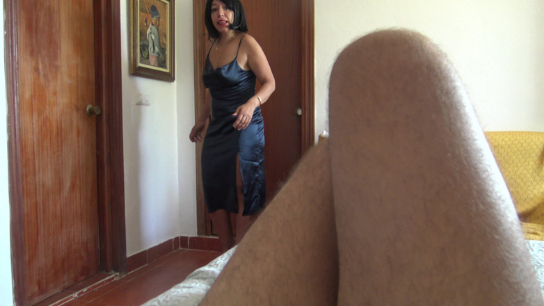 Stepmom Susan: Perverted Stepson Caught Masturbating with His Stepmother Dirty Panties Again