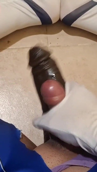 Full Video Stupid Sissy in Halloween Costume and Chastity Cage Surrenders and Jerks off to Big Black Cock
