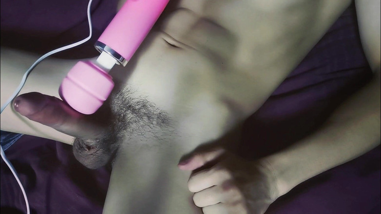 SEXY_GUYBEST: Испытание большого очень мощного вибратора для большого хуя