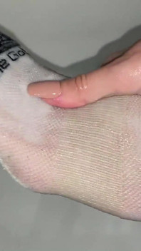 Fußölmassage in knöchelsocken