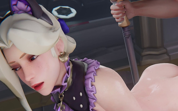 Orlikx: Mercy Kitty Cosplay - Tight Pussy Needs a Big Dick Overwatch 3D...