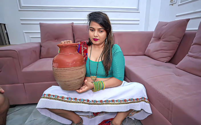 pinki_cute: Indiana asiática recém-casada Bahu acidentalmente fodida hardcore por Tharki Sasurji -...