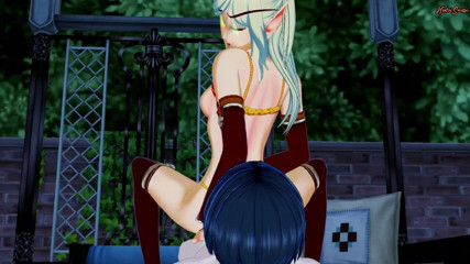 Hentai Smash: Hot Warcraft Elf călărește un tip în față înainte de a fi...