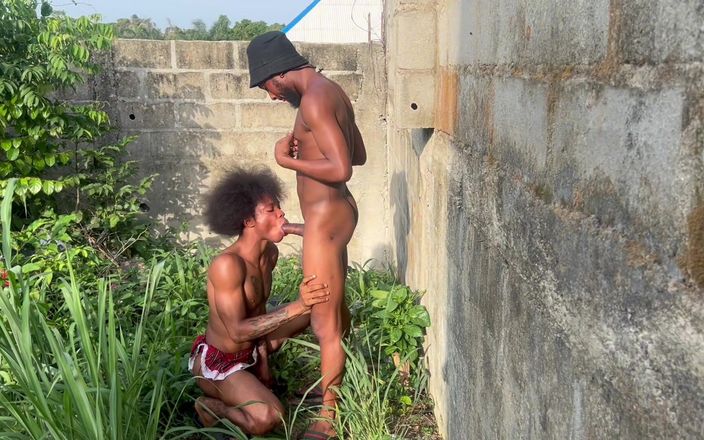 Baddestboyx: Una scena all'aperto pompino veloce e veloce