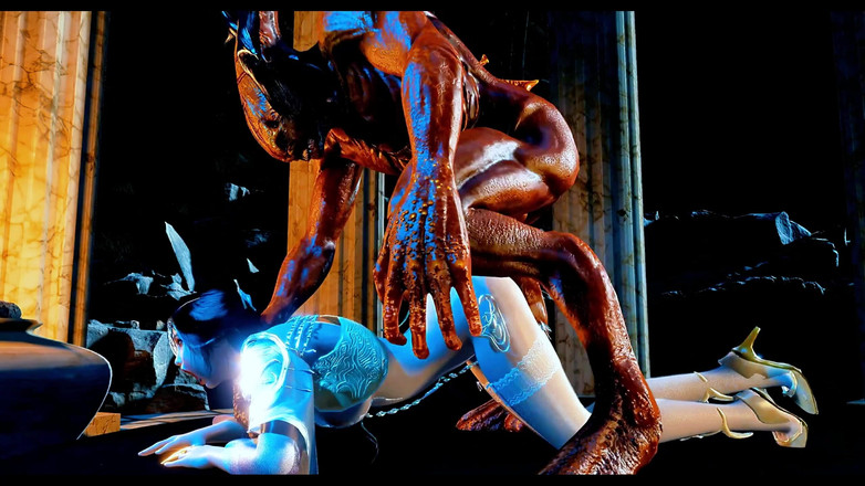 X Hentai: Віртуальна королева великого члена фантазії з великими цицьками - 3d анімація хентай