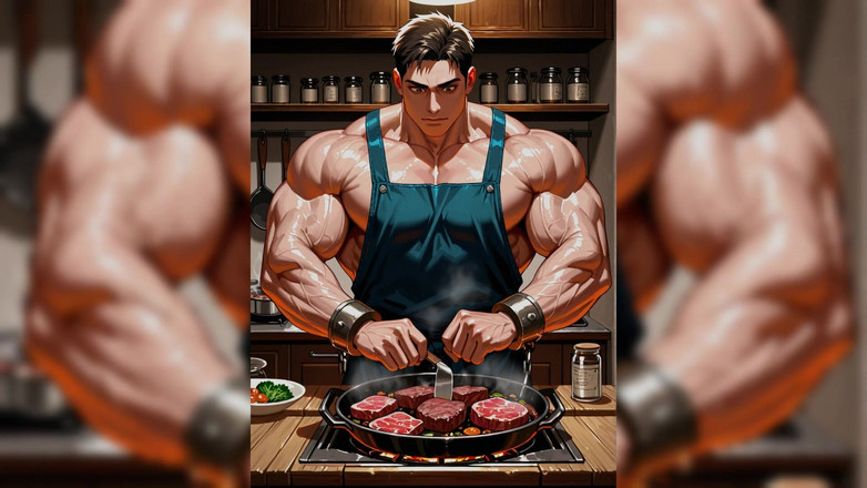 Erotic Man: Ai Muscle hunks koken