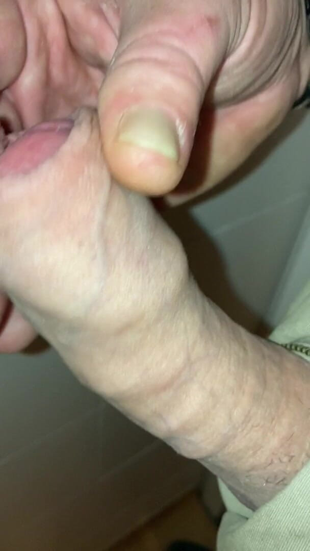 Foreskinguy: Vorhaut nahaufnahme schwanzkopf, edging und abspritzen