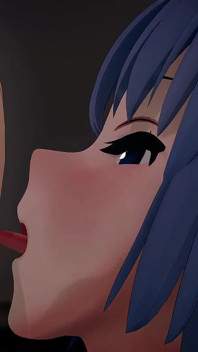 Hayase Yuuka Muie Arhiva De Hentai Mmd 3D Culoarea parului albastru Smixix